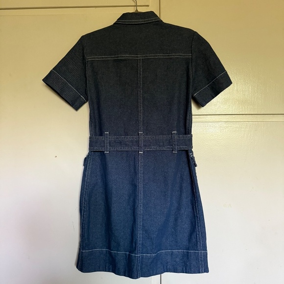 Marc By Marc Jacobs Denim Jean Button Dress with Belt Size 0 - Picture 9 of 11